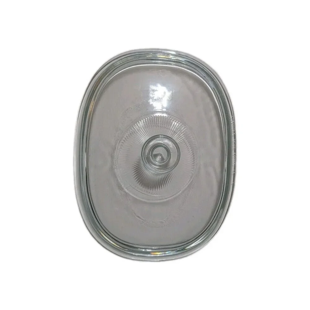 Vintage Pyrex DC1.5C Clear Glass Oval Casserole Replacement Lid 11